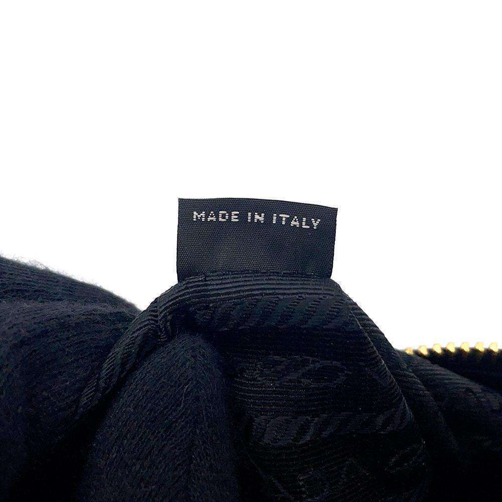 Prada Shoulder Bag Edition Saffiano Leather Clutch Black - Picture 11 of 12